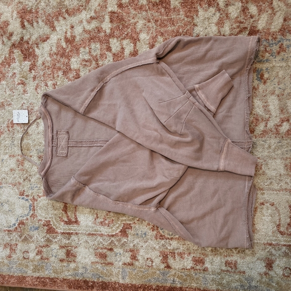 NWOT Free People Venice V-Neck Pullover - Picture 4 of 6